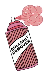 Sticker Girl Bullshit Remover STK-65