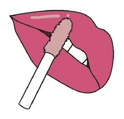 Sticker Girl Lips Makeup STK-71
