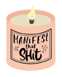 Sticker Girl Manifest That Shit STK-76