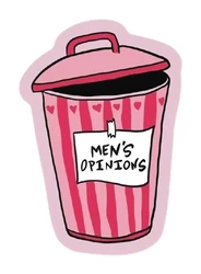 Sticker Girl Mens Opinions STK-77