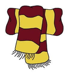 Sticker HP Scarf Gryffindor STK-105
