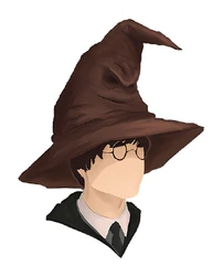 Sticker HP Sorting Hat On Harry STK-106