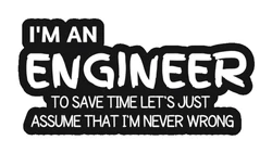 ستيكر I Am Engineer Save Time STK-359
