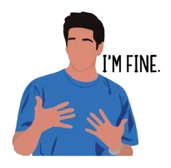 ستيكر I Am Fine Friends STK-360