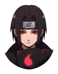 ستيكر Itachi Uchiha Red Eyes Sticker STK-112