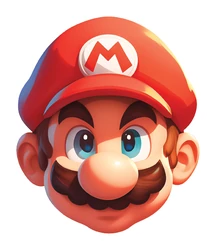 ستيكر Mario Classic Head Sticker STK-129