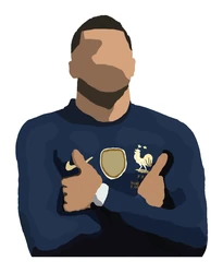 Mbappe Celebration France sticker STK-371