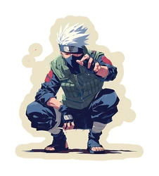 ستيكر Naruto Kakashi Crouch STK-292