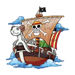 Sticker One Piece Going Merry Clouds STK-142
