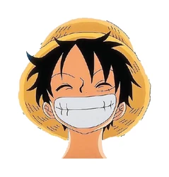 Sticker One Piece Luffy Smilling STK-150