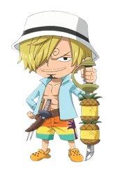 Sticker One Piece Sanji Vacation Art STK-152