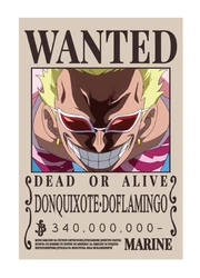 One Piece Wanted Poster Donquixote Doflamingo sticker STK-159