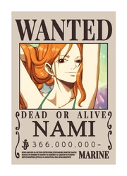 One Piece Wanted Poster Nami sticker STK-171