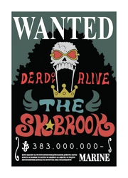 One Piece Wanted Poster Sk Brook sticker STK-178