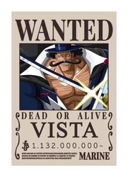 One Piece Wanted Poster Vista sticker STK-181