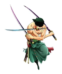 Sticker One Piece Zoro Three Swords STK-182
