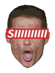 Siiiiii Ronaldo Face sticker STK-386