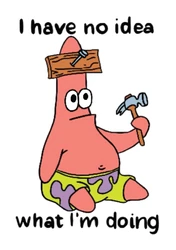 Sticker Spongebob Patrick No Idea STK-189