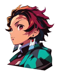 Tanjiro Demon Slayer Profile Sticker sticker STK-194