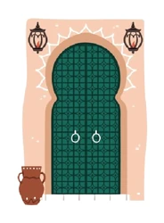 ستيكر Tunisian Green Door STK-199