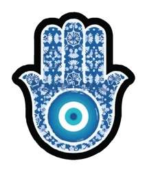 ستيكر Tunisian Khomsa Evil Eye STK-200