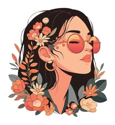 ستيكر Vsco Girl Floral Sticker STK-210