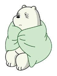 We Bare Bears Cold Tired sticker STK-215