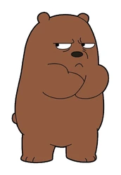 We Bare Bears Grizzly Mad sticker STK-216