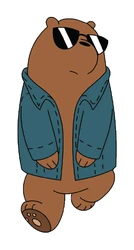 We Bare Bears Grizzly Swag sticker STK-217