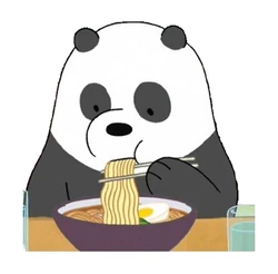 We Bare Bears Panda Indomie sticker STK-220