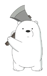 We Bare Bears Polar Axe sticker STK-223