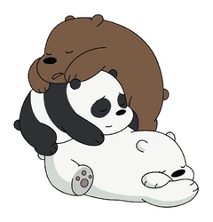 We Bare Bears Sleep Cuddle sticker STK-226