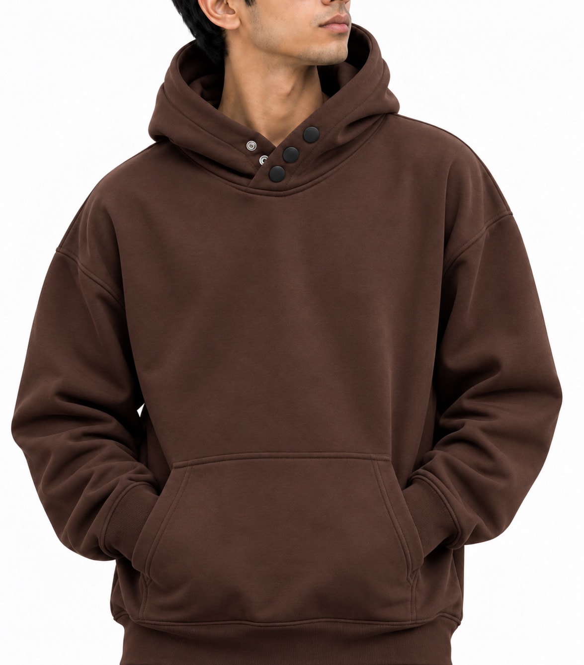 Maroon Drop shoulder Hoodie 2
