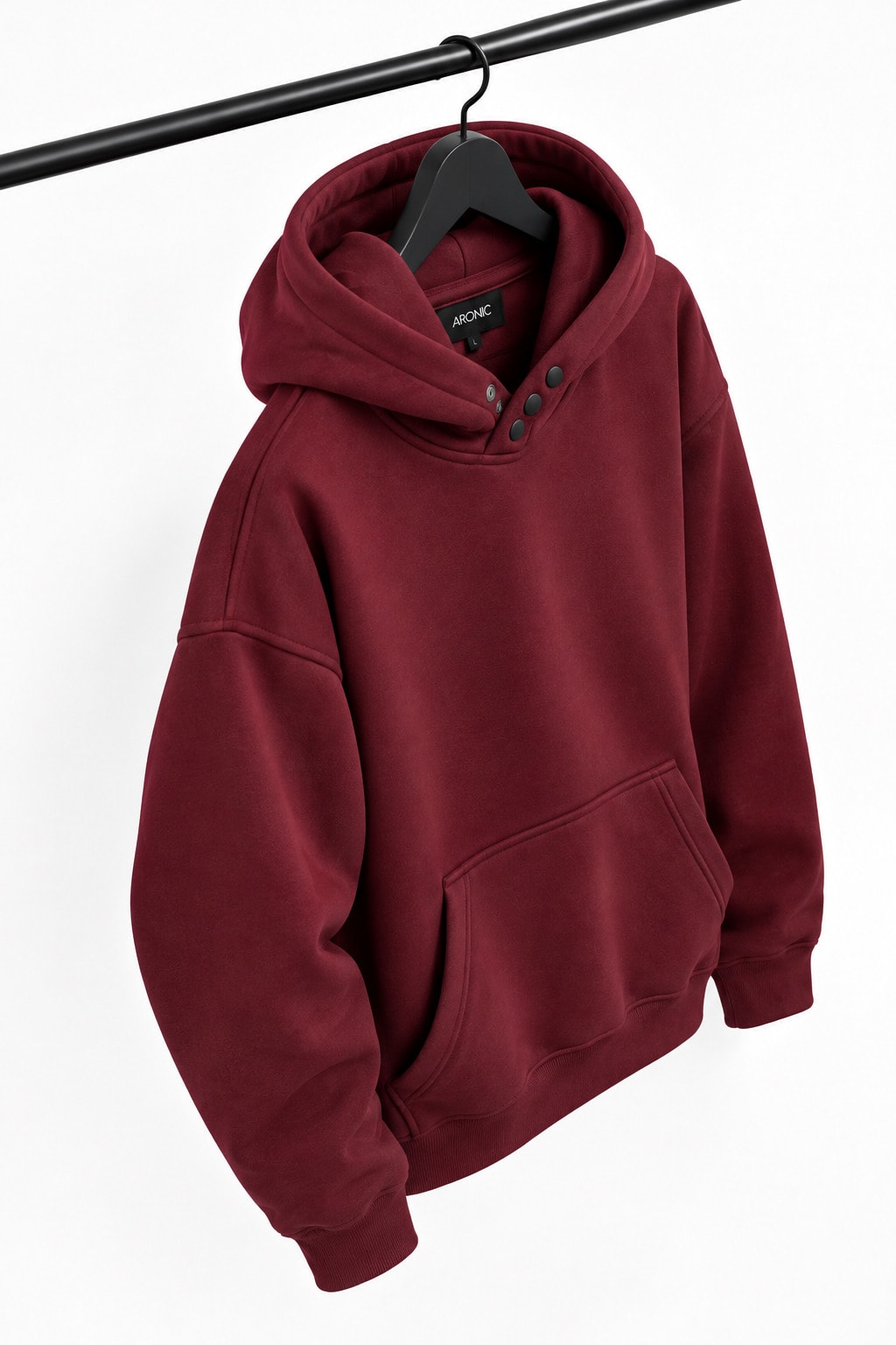 Brown Drop Shoulder Hoodie  3