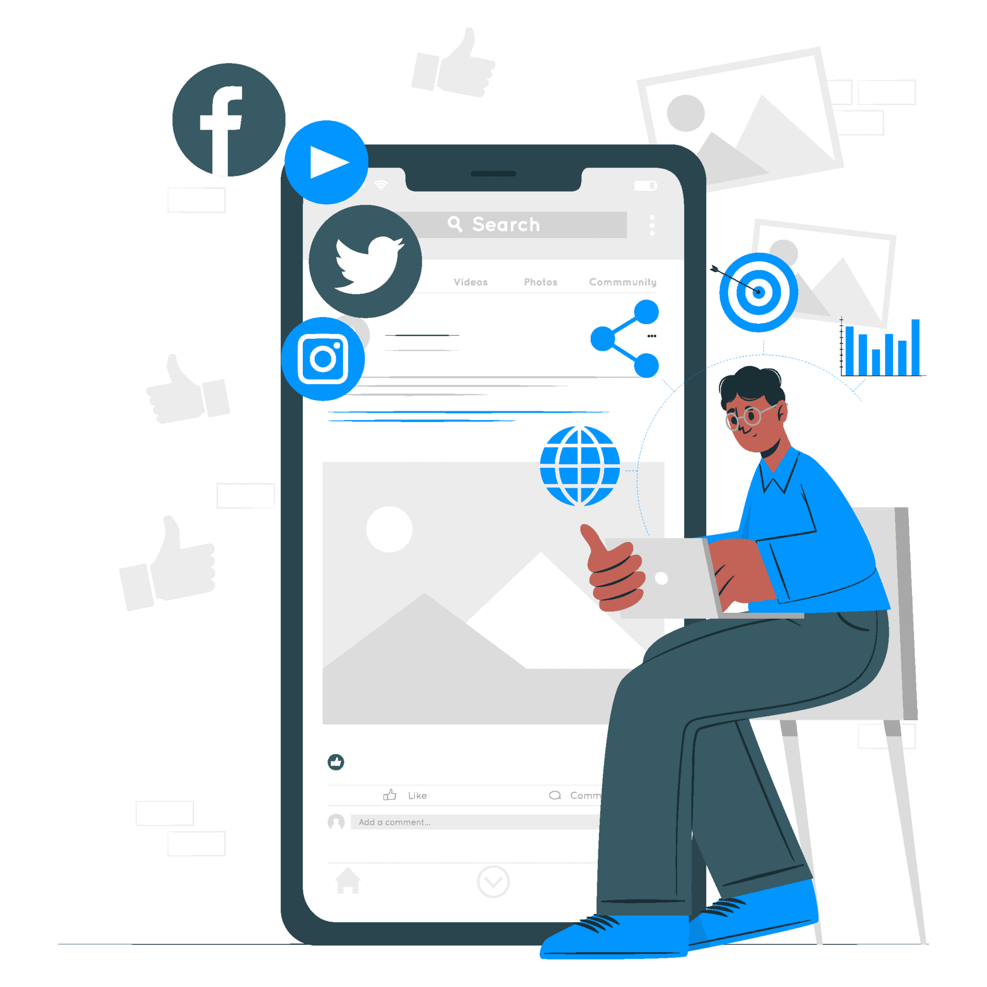 Outsource Social Media Management to Virtual and Remote Manager and Strategist