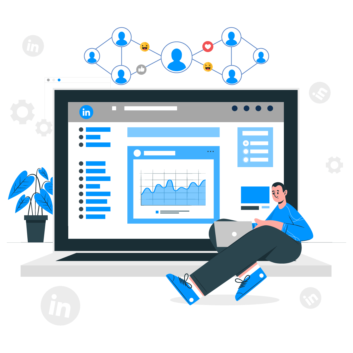 LinkedIn outreach and profile management services for B2B lead generation - Zaphyre virtual staff augmentation