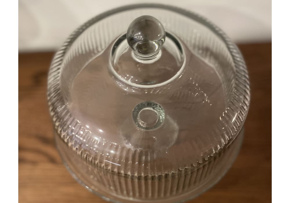 Cloche de Vidro Vintage para Queijos e Sobremesas