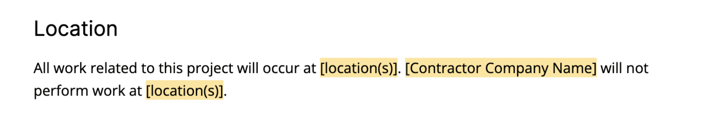 Statement of work template location