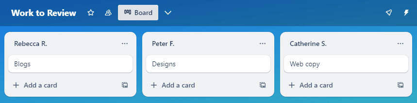 Viewing multiple projects in Trello