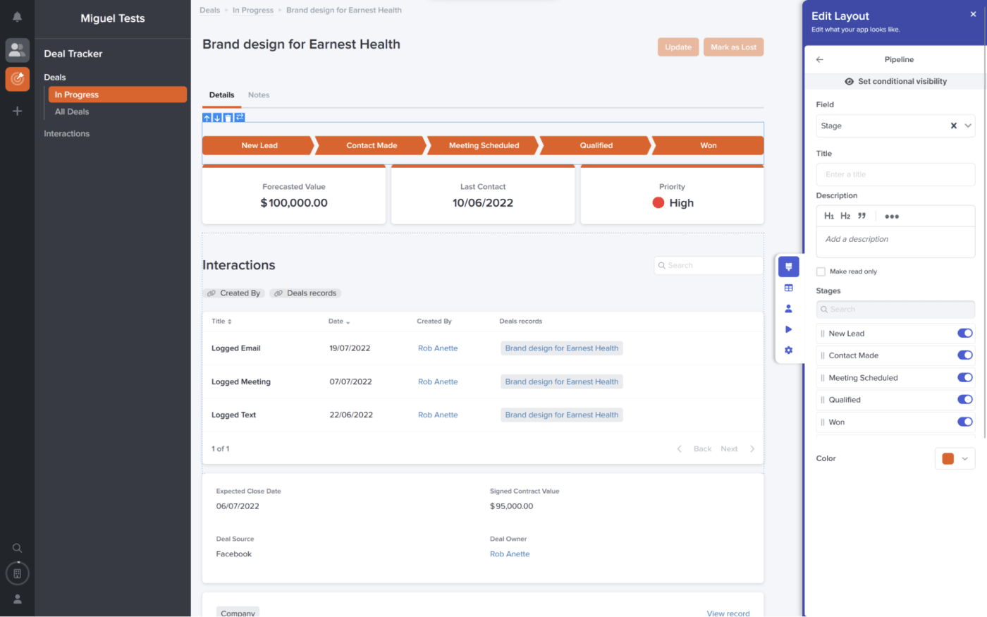 Stacker, our pick for the best database software for for keeping the spreadsheet on the background