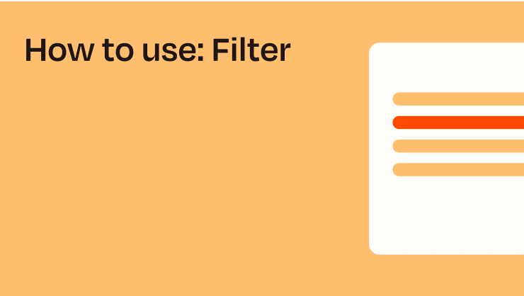 watch video: How to use: Filter