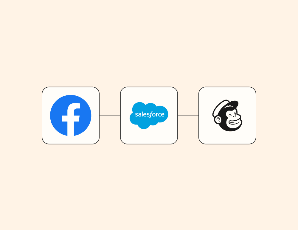 Facebook, Salesforce, Mailchimp apps