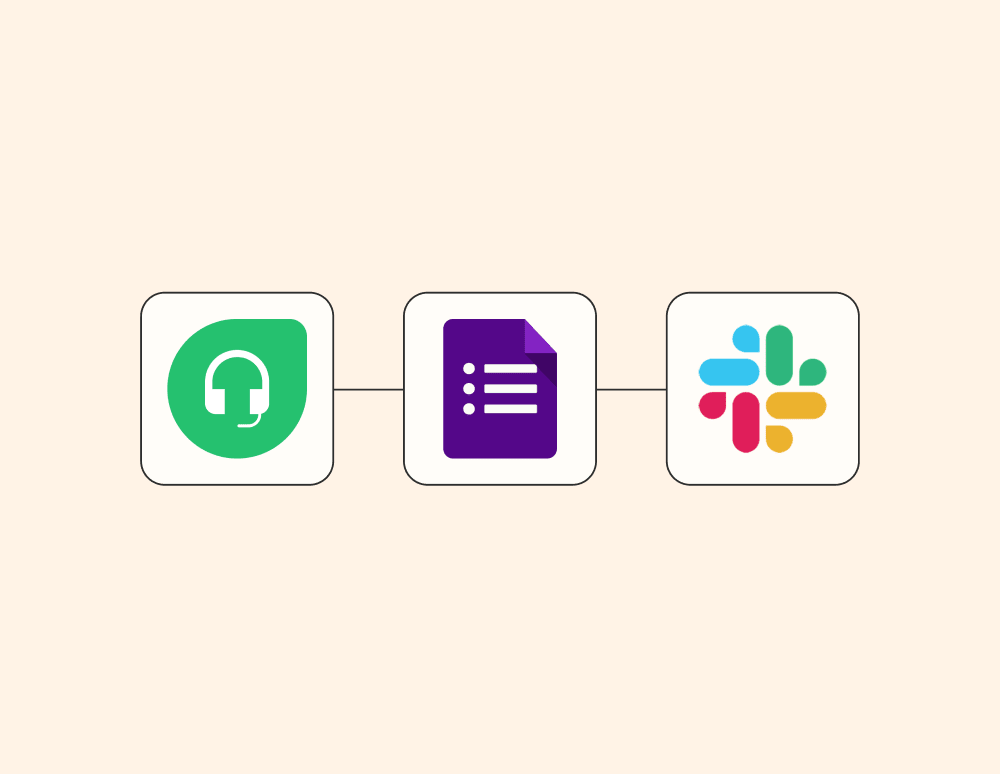 Freshdesk, google forms, slack