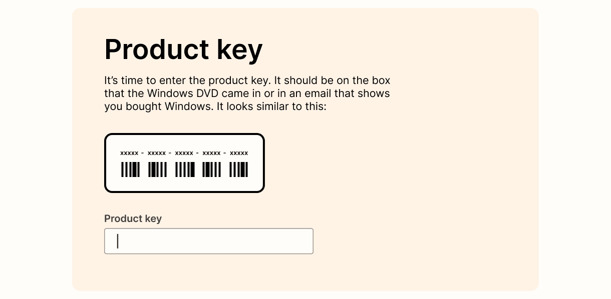 Product key