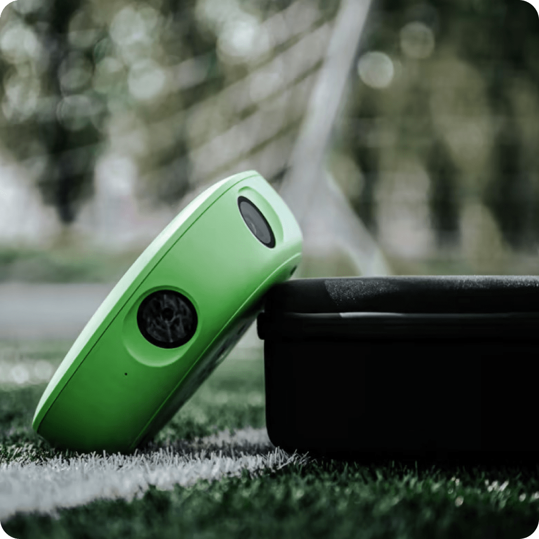 A Veo camera device on a sports field