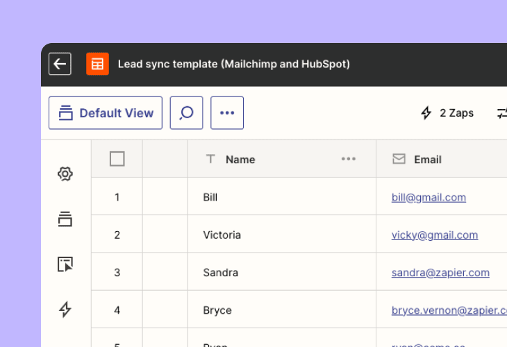 lead sync template