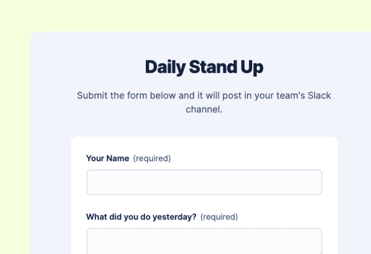 Create an async daily standup ritual