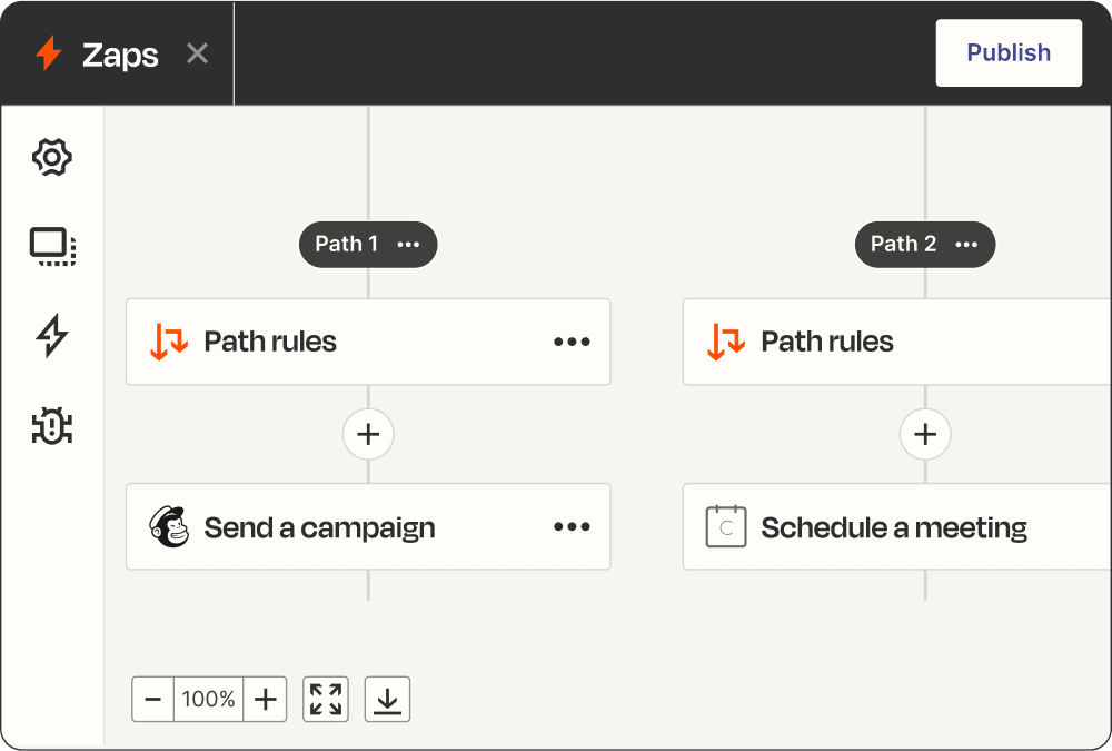 zapier dashboard showing workflows