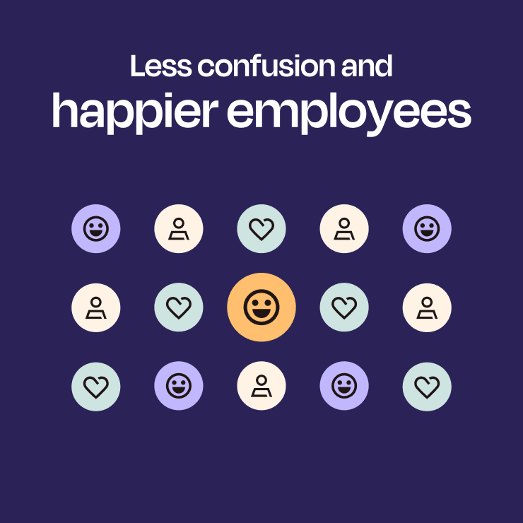 Less confusion and happier employees