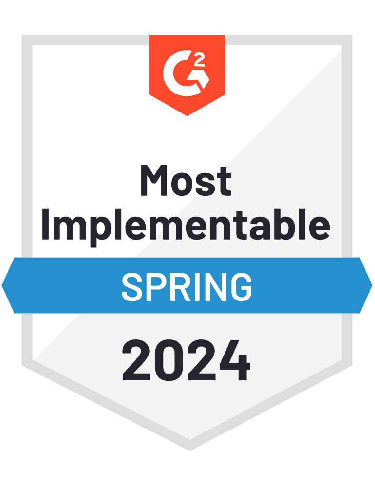 g2 badge: most implementable